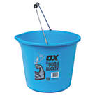 OX  Plastic Builders Bucket Blue 15Ltr