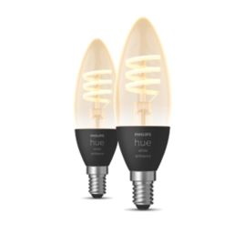 Philips Hue  E14 Candle LED Smart Light Bulb 4.6W 350lm 2 Pack