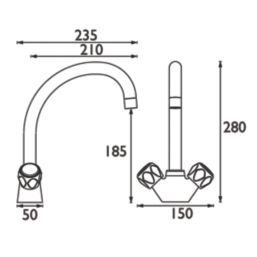 Bristan Club Mono Mixer Chrome