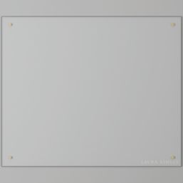 Laura Ashley  Clear with Brass Caps Kitchen Splashback 900mm x 750mm x 6mm