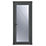 Crystal  Fully Glazed 1-Obscure Light Right-Hand Opening Anthracite Grey uPVC Back Door 2090mm x 840mm