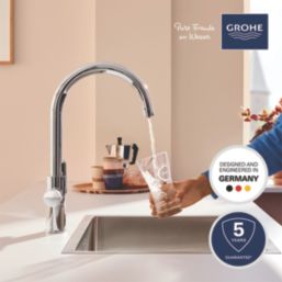 Grohe Blue Pure StartCurve  2-Way Deck Mounted Filtered Water Kitchen Tap Starter Set Chrome