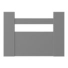 Essentials Soto Internal Deep Drawer Front Matt Grey 300mm