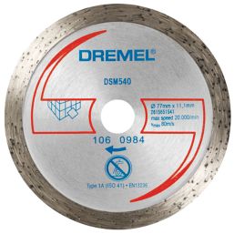 Dremel DSM540 Tile Compact Saw Cutting Wheel 3" (77mm) x 2mm x 11.1mm