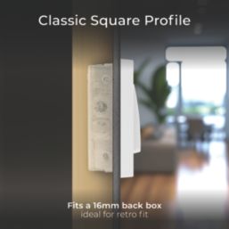 British General 900 Series 20A 16AX 2-Gang 2-Way Wide Rocker Switch  White