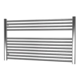 Towelrads 600mm x 1000mm 1259BTU Chrome Flat  Towel Radiator