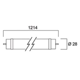 Sylvania ToLEDo Superia Universal G13 T8 LED Tube 2400lm 16W 1214mm (4ft)