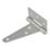 Smith & Locke Matt Silver Tee Hinges 102mm 2 Pack