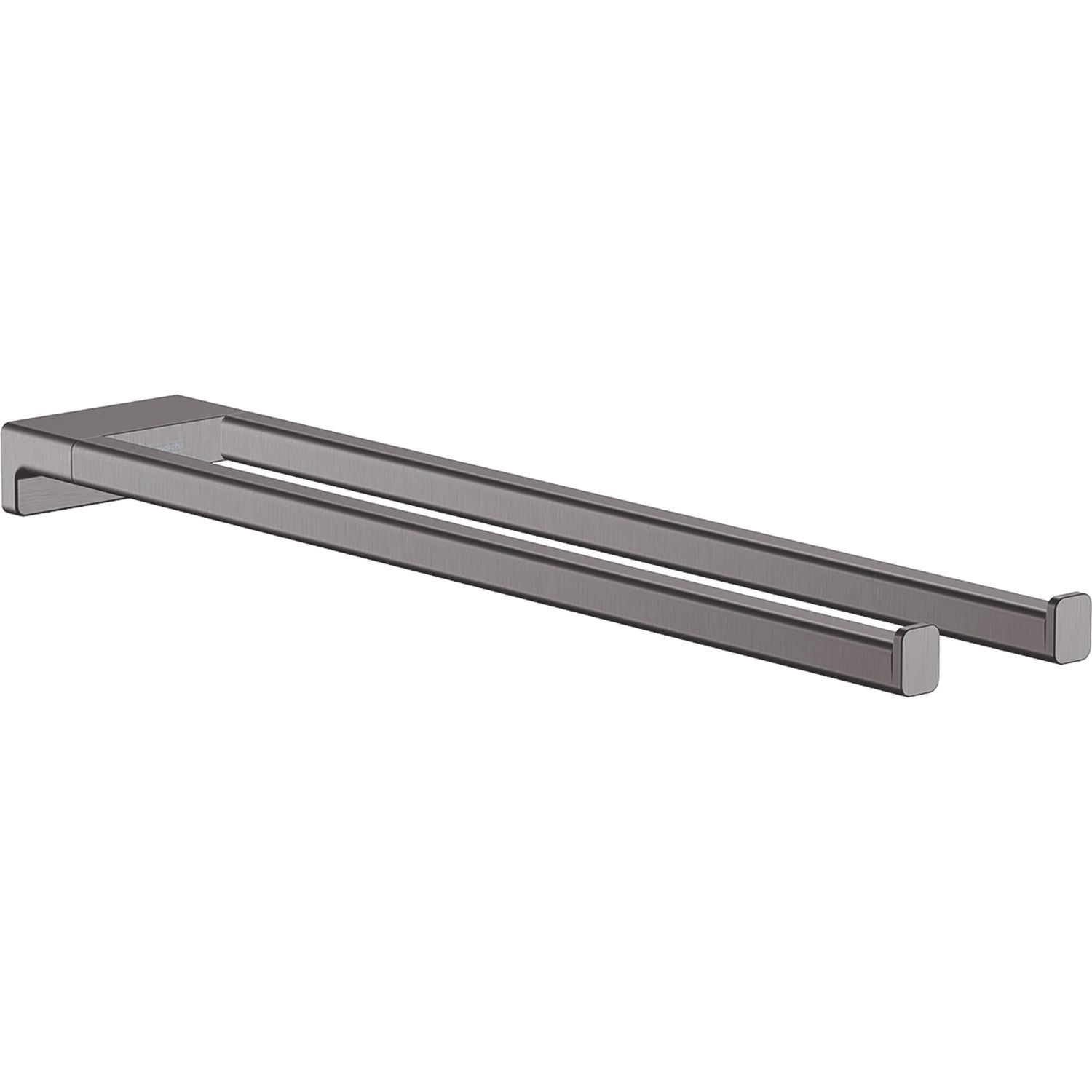 Hansgrohe AddStoris Twin-Handle Towel Holder Brushed Black Chrome 80mm x 445mm x 32mm (484VG)