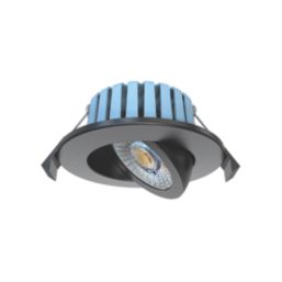 Spa Eden Adjustable  Fire Rated LED Downlights Black 7W 700lm 4 Pack