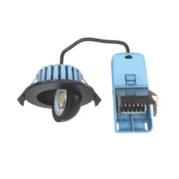 Spa Eden Adjustable  Fire Rated LED Downlights Black 7W 700lm 4 Pack