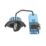 Spa Eden Adjustable  Fire Rated LED Downlights Black 7W 700lm 4 Pack