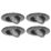 Spa Eden Adjustable  Fire Rated LED Downlights Black 7W 700lm 4 Pack
