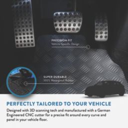 Car Mat Co. Fiat 500 2013 on Rubber Car Mats 4 Piece Set