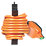 Masterplug 13A 1-Gang Unswitched  Weatherproof Extension Lead Orange 15m