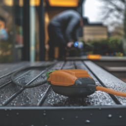 Masterplug 13A 1-Gang Unswitched  Weatherproof Extension Lead Orange 15m