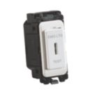 Knightsbridge Curved Edge 20AX Grid SP Key Switch White