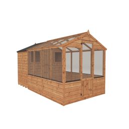 Mercia Traditional 6' x 12' (Nominal) Timber Greenhouse & Shed