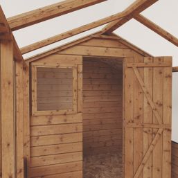 Mercia Traditional 6' x 12' (Nominal) Timber Greenhouse & Shed