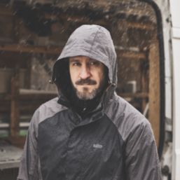 Site Orser Waterproof Jacket Grey / Black Large Size 50" Chest