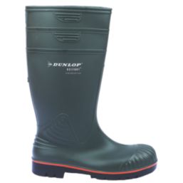 Dunlop Acifort   Safety Wellies Green Size 8