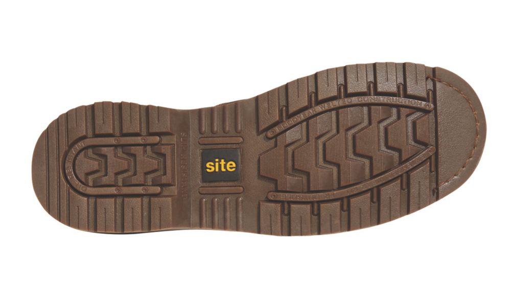 Site Mudguard Size 14 Brown Steel Toe Cap Safety Dealer Boots