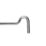 GateMate Cabin Hook  Black  150mm