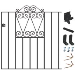 Apollo Wenlock Low Gate Black 853mm x 900mm