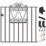 Apollo Wenlock Low Gate Black 853mm x 900mm