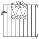 Apollo Wenlock Low Gate Black 853mm x 900mm