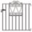 Apollo Wenlock Low Gate Black 853mm x 900mm