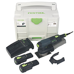Festool RTSC 400 3.0 I-Set 18V 2 x 3Ah Li-Ion Bluetooth Brushless Cordless Sheet Sander