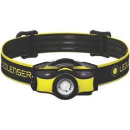 LEDlenser IH5R Rechargeable LED Head Torch Black/Yellow 400lm