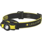 LEDlenser IH5R Rechargeable LED Head Torch Black/Yellow 400lm