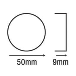 Smith & Locke  Euro Escutcheon (Single) Polished Chrome 50mm