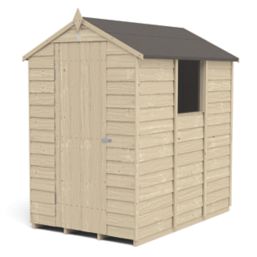 Forest  4' x 6' (Nominal) Apex Overlap Timber Shed