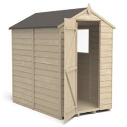 Forest  4' x 6' (Nominal) Apex Overlap Timber Shed