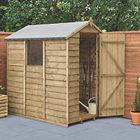 Forest  4' x 6' (Nominal) Apex Overlap Timber Shed