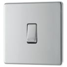 LAP  20A 16AX 1-Gang 2-Way Light Switch  Polished Chrome