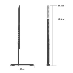 AVF  Universal Replacement TV Legs Adjustable Height & Width Up to 100"