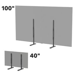 AVF  Universal Replacement TV Legs Adjustable Height & Width Up to 100"