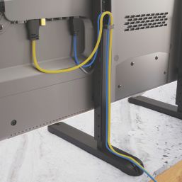 AVF  Universal Replacement TV Legs Adjustable Height & Width Up to 100"