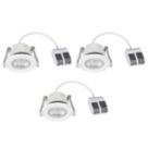 Refurb LAP Myko  Fixed  Fire Rated LED Smart Downlights Matt White 4.7W 520lm 3 Pack