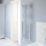 Flomasta 1200mm x 400mm 1058BTU Chrome Curved  Towel Radiator