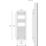 Flomasta 1200mm x 400mm 1058BTU Chrome Curved  Towel Radiator
