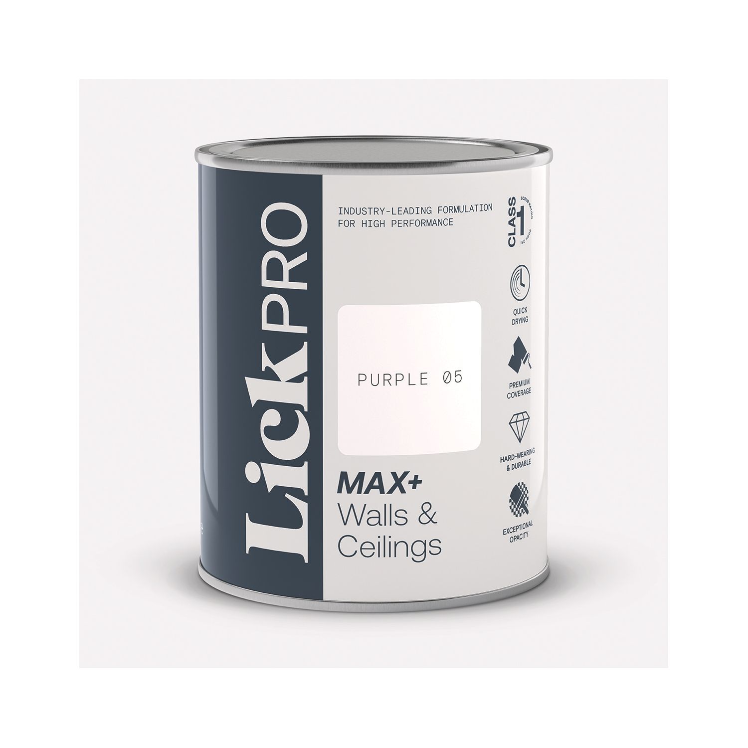 LickPro Max+ 1Ltr Purple 05 Matt Emulsion Paint (485TM)