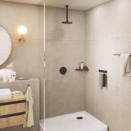 Hansgrohe Vernis Blend  Shower Arm Matt Black 300mm x 26mm