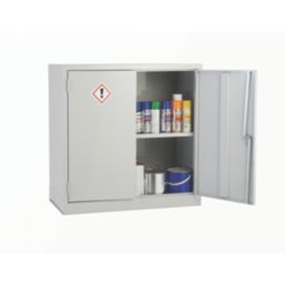 Barton  1-Shelf COSHH Cabinet  Grey 915mm x 457mm x 915mm