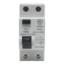 MK Sentry H9300S 100A 300mA 2-Pole A Curve  RCD