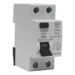 MK Sentry H9300S 100A 300mA 2-Pole A Curve  RCD